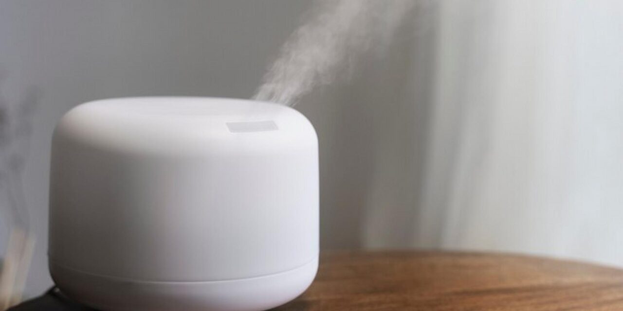 How does the humidifier integrate sustainable technologies?